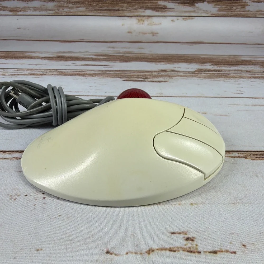 Vintage Logitech TrackMan Marble PS/2 Trackball T-CH11 Ambidextrous Tested